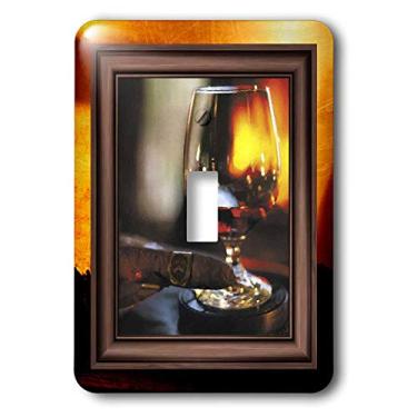 Imagem de 3dRose LLC lsp_21248_1 Interruptor de interruptor único de conhaque e charuto cubano