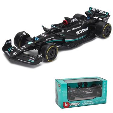 Imagem de JODIYAAH 1/43 Bburago 1:43 Mercedes-AMG Petronas F1 Team W14 2023 44# Lewis Hamilton F1 63# George Russell Alloy Car Die Cast Model Collection Gift (W14 63#)
