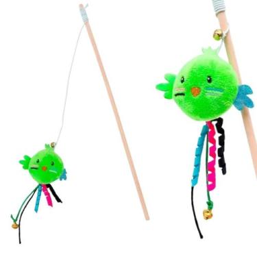Imagem de Brinquedo para Gatos Varinha com Catnip Tutelo Green Bird