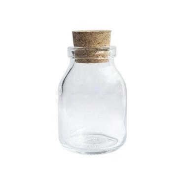 Imagem de Kit 20 Pote Vidro Sais de Banho 50ml com Rolha  - Embaleve Comércio