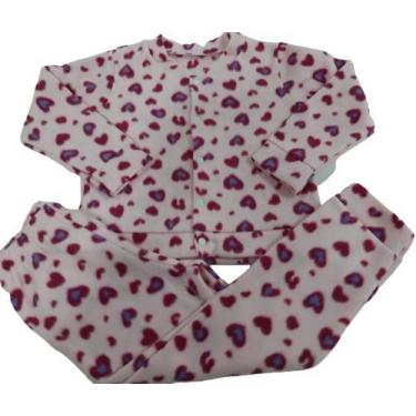 Imagem de Conjunto Soft Inverno Menina Tam 4 6 8 Infantil Pijama Frio - MMS Spor