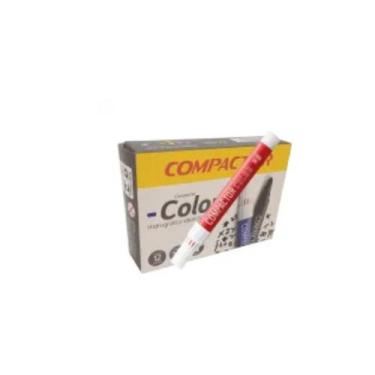 Imagem de Pincel Hidrografico Compactor Color  Caixa Com 12 Unidades, Vermelho