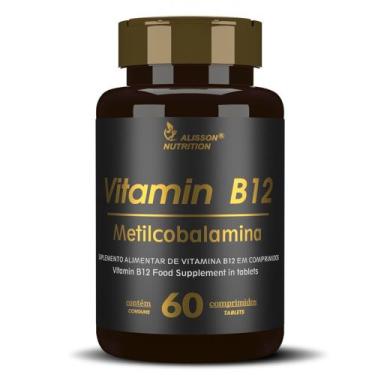 Imagem de Vitamin B12 Metilcobalamina Food Supplement in 60 tablets - Alisson Nu