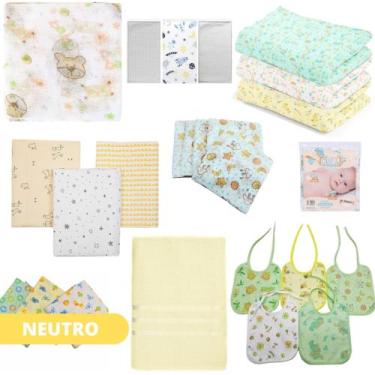 Imagem de Kit Enxoval Maternidade Bebe completo para recém nascido - Dugu, Neutr