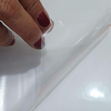 Imagem de Vinil Transparente P/ Envelopamento Plástico Adesivo Película Cristal 