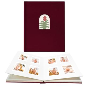 Imagem de Vienrose Mini Álbum de Fotos 104 Bolsos para Câmera Instantânea Mini 12 11 9 8 90 25, Polaroid Snap Pic-300, Filme Kodak Mini de 3 Polegadas, Borgonha