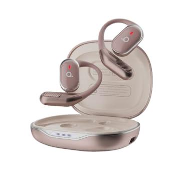 Imagem de Fone De Ouvido Bluetooth Esportes, Basike T6, IPX5/OWS Fone de Ouvido Estéreo Hi-Fi, Suporta Chamadas de Voz, 60 Horas em Standby Para Corrida e Exercícios ao Ar Livre (Ouro Posa)