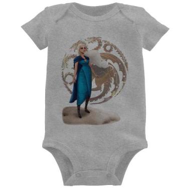 Imagem de Body Bebê Daenerys Targaryen Art - Foca na Moda, Cinza, G