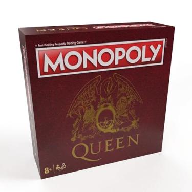 Imagem de The Op Games Monopoly Queen | Collectible Monopoly Game Featuring British Rock and Roll Band | Custom Game Board Featuring Familiar Artwork, Arenas, and More