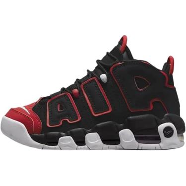 Imagem de Nike T nis de basquete Air More Uptempo GS 415082, Preto/branco - vermelho universit rio, 4 Big Kid