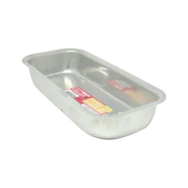 Imagem de Forma Assadeira de Pão Aluminio N2 Elitec - Cinco estrelas, Prata, 13x