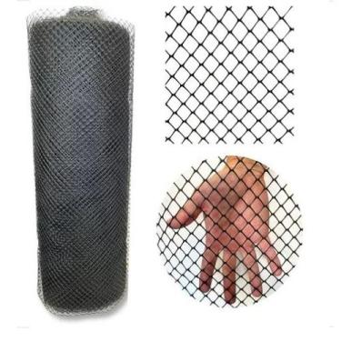 Imagem de Tela Plastica Preta 1M ou 1,5M para Proteção - Multiuso - Tela de Prot