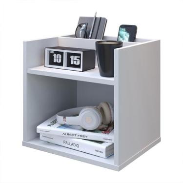 Imagem de Mesa de Cabeceira Mini Cômoda Mesinha Lateral Cama Quarto Nicho Decora