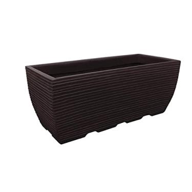 Imagem de Vaso Planta Jardineira Floreira Polietileno Marrom 60X25CM