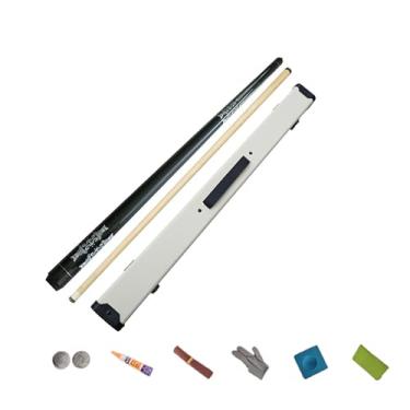 Imagem de CQBXRD Taco de Bilhar Profissional - Taco de Sinuca de 1/2 Estrutura em Madeira de Bordo Canadense, 147cm (58in) com Cabeça de 13mm