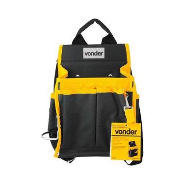 Imagem de Bolsa para ferramentas eletricista em lona vonder 20 bolsos