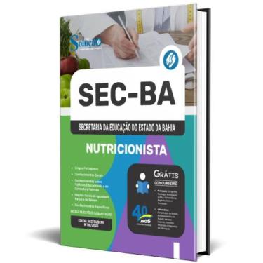 Imagem de Apostila Sec Ba 2025 - Nutricionista - Editora Solucao