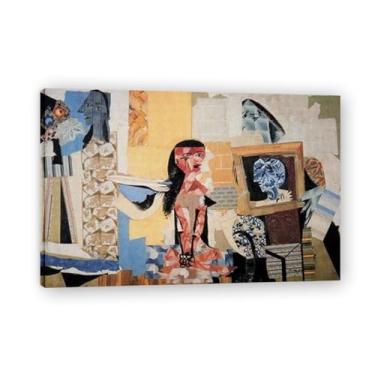 Imagem de Women At Their Toilette Murais Diego Rivera – Arte de realismo socialista mexicano, muralista do século 884, coleção clássica do museu de Nova York para decoração de casa 30 x 45 cm