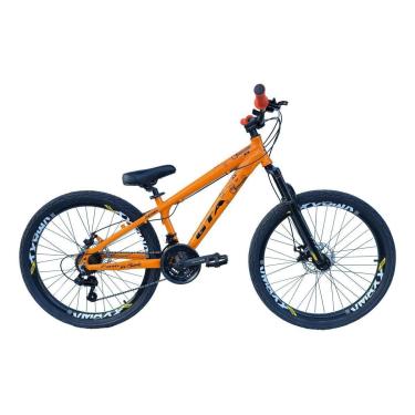 Imagem de Bicicleta 26 Gta Rebel Alumínio Freeride Downhill 21v Freio a Disco Aros Vmaxx Pneu Flame-Unissex