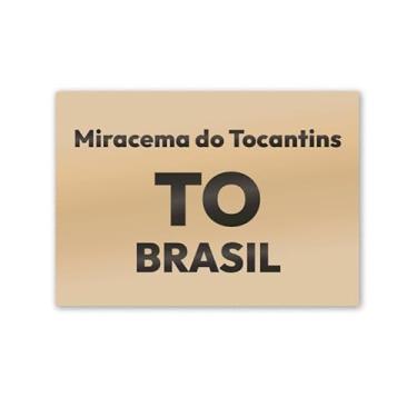 Imagem de Imã de Geladeira Miracema do Tocantins TO MDF 8x5