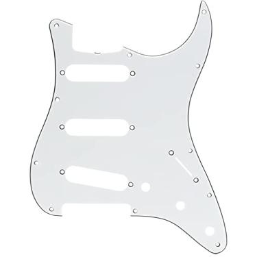 Imagem de Fender 62 Stratocaster – (11 furos) 3 camadas para 3 captadores de bobina única – Branco