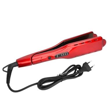 Imagem de Prancha Alisadora, 45W, Placas Cerâmicas 4,5cm, Temperatura Ajustável 100-450°C, Cabo Giratório 360°, Vermelha