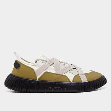 Imagem de Tênis Osklen ARPX Overlap Black Sole Masculino, Bege, Preto, 42