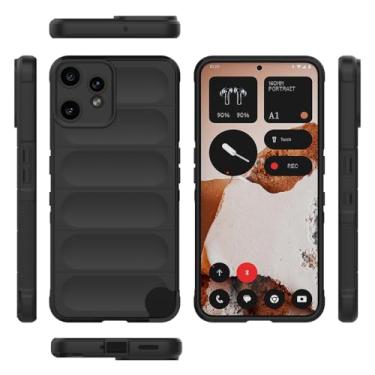 Imagem de Elubugod Capa compatível com Nothing CMF Phone 2 Pro, compatível com Nothing CMF Phone 2 Pro 5G TPU capa protetora de silicone macio preta
