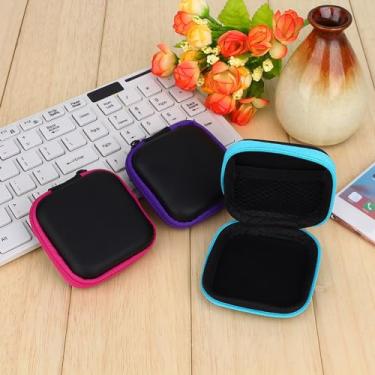 Imagem de YOUTHINK Organizador Compacto de Capa de Fone de Ouvido, Caixa de Armazenamento Portátil para Fones de Ouvido, Viajantes/passageiros Pretos