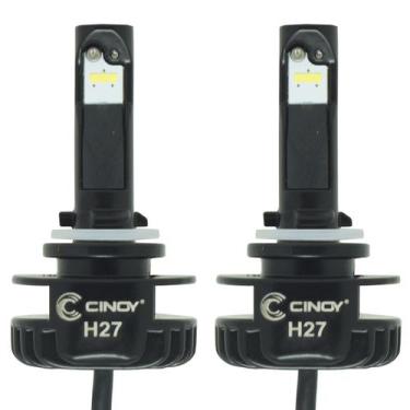 Imagem de Kit Par Lâmpada Super Ultra Led Plus Automotiva H27 12000 Lumens 6500K