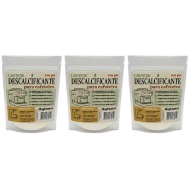Imagem de Kit 3 Descalcificante Cafeteira Lar Fresh Nespresso Dolce Gusto 3 Cora
