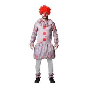 Imagem de Fantasia Adulto Pennywise Palhaço It A Coisa Cosplay Filme de Terror Halloween Dia das Bruxas Festa Zumbi Sexta Feira 13 Fantasia Adulto Pennywise Tamanho:P