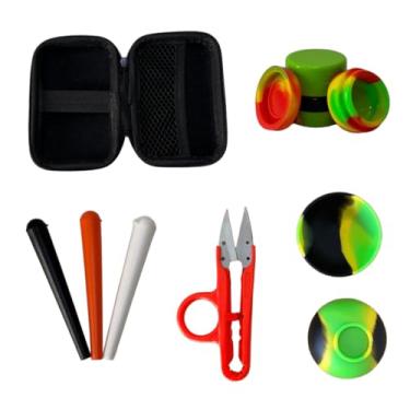 Imagem de Kit Tabacaria Premium com 5 Itens – Cuia Tesoura Tubete Slick e Case Organizador