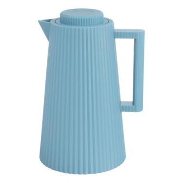 Imagem de Garrafa Térmica Elegance Graffiato 1 Litro Cor Azul-celeste - Hauskref