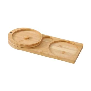 Imagem de Generic Bandeja com borda de sal, suporte para prato, decoração elegante e portátil, ferramenta para festa, bandeja com borda de açúcar para copos largos,