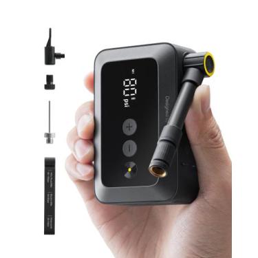 Imagem de Mini bomba de pneu de bicicleta HOTO 150PSI com medidor para bicicleta