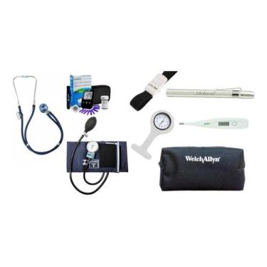 Imagem de Kit De Enfermagem Completo E Com Garantia - PAMED - P, A, MED, Azul