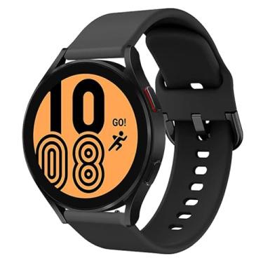 Imagem de Pulseira de Silicone Colorida marca 123smart Compativel com Galaxy watch 4 5 6 7 PRO Classic / Watch 3 41mm / Active R500 / Active 2 / Galaxy Watch 42mm / Gear Sport R600 40mm 42mm 43mm 44mm 45mm 46mm 47mm