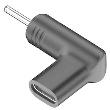 Imagem de Fleurise Adaptador USB C para CC de 3,0 x 1,1 mm, 19 V, 20 V, macho para CC fêmea, 65 W PD compatível com laptop, dock DisplayLink, ferro de solda TS-100