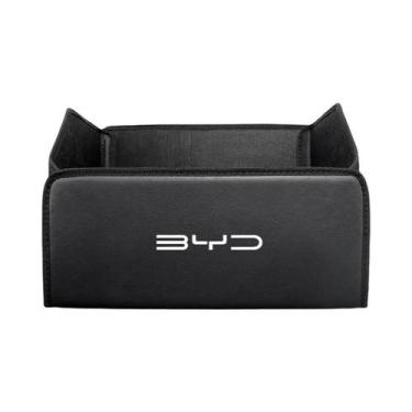 Imagem de Caixa Organizadora De Porta-Malas De Couro Dobrável Para BYD Atto 3 Yu