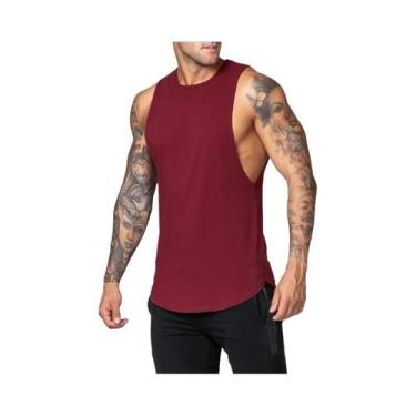 Imagem de Camiseta Regata Masculina De Verão Para Academia, Algodão Respirável, 