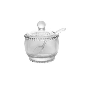 Imagem de Acucareiro cristal 200ml c/colher - WOLFF MESA
