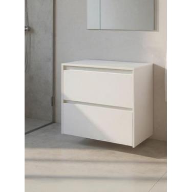 Imagem de Gabinete para Banheiro 60cm Mdf Branco Dubai - On Móveis