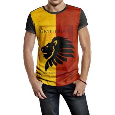 Imagem de Camiseta Masculina Harry Potter Gryffindor Ref:400 - smoke, Preto, P