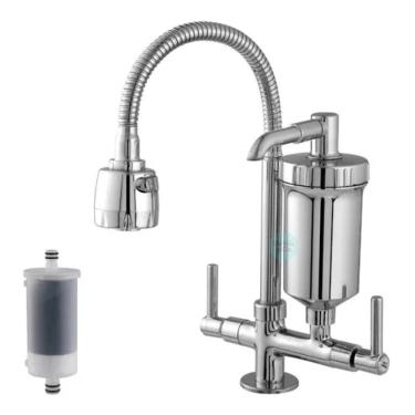 Imagem de Torneira Metal Com Filtro Cozinha Gourmet Pia Mesa Bancada