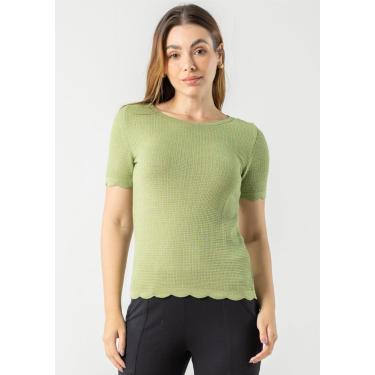 Imagem de Blusa Manga Curta Pau a Pique Modal Verde