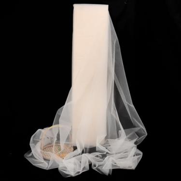 Imagem de HAVII Tule Champanhe 160 cm x 10 m - Poliéster 20D, 20 gsm - Ideal para Saia, Tutu, Costura, Decoração