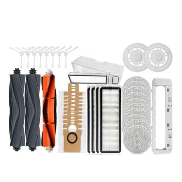 Imagem de Compatible With XMI Robot Vacuum X10+ X10 Plus B101GL Spare Parts Accessories Main Side Brush Hepa Filter Dust Bag Rag Mop Stand Dust Box(Orange)
