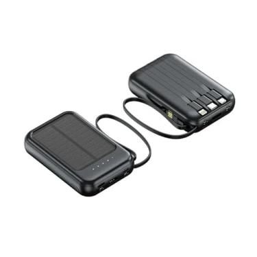 Imagem de Power Bank com Energia Solar 10000mAh – Compacto, Leve e de Alta Eficiência