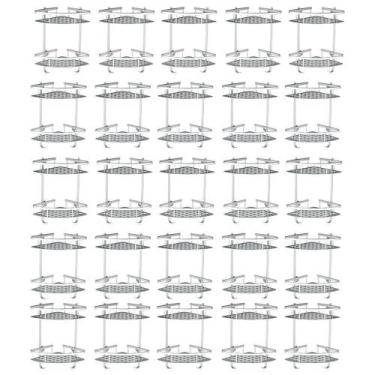 Imagem de Suporte Porta Shampoo Sabonete Banheiro Kit 25 Und Aluminio - 0